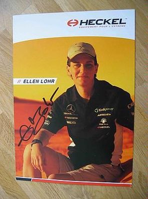 Motorsportlerin Ellen Lohr - handsigniertes Autogramm!!!