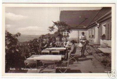 08702 Ak Golk in Kärnten Weinterasse um 1940