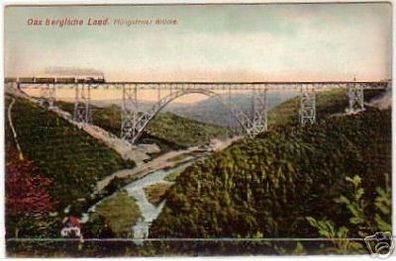 08777 Ak das bergische Land Müngstener Brücke um 1920