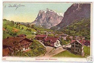 08791 Ak Grindelwald und Wetterhorn um 1910