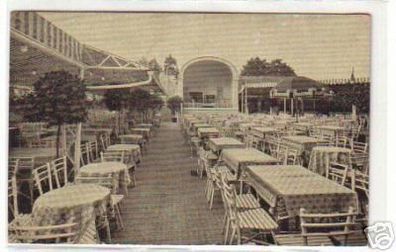 09380 Ak Magdeburger Zentral Theater Terrasse 1919
