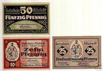 3 Banknoten Notgeld Gemeinde Andrichsfurt 1920