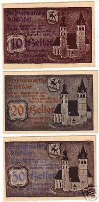 3 Banknoten Notgeld Stadtgemeinde Kitzbühel 1920