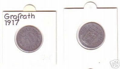 seltene Münze Notgeld 50 Pfennig Stadt Gräfrath 1917