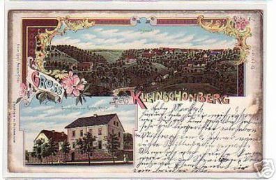 08586 Ak Lithographie Gruß aus Kleinschönberg 1910