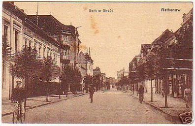 08266 Ak Rathenow Berliner Strasse um 1910