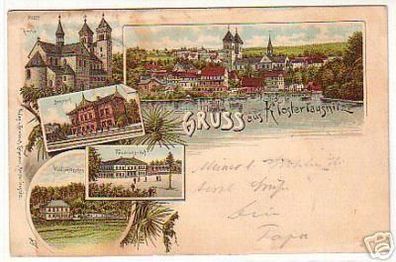 08388 Ak Lithographie Gruss aus Klosterlausnitz 1898
