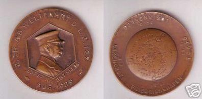 Medaille Zeppelinweltfahrt des LZ 127 im August 1929