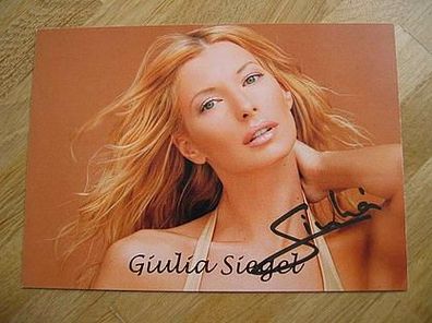 Starmodel, DJ, Schauspielerin Giulia Siegel - handsigniertes Autogramm!!!