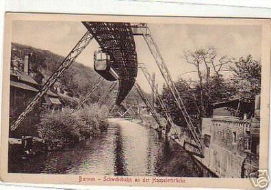schöne Ak Barmen Schwebebahn Haspelbrücke um 1930