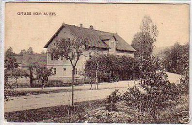 schöne Ak Gruss vom Auer Dorfstrasse 1912