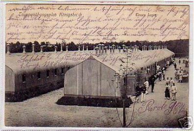 Ak Truppenübungsplatz Königsbrück neues Lager 1911