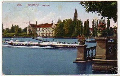 00972 Ak Konstanz Inselhotel Dampfer Neptun 1931