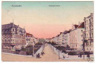 03389 Ak Augsburg Stadtjägerstrasse um 1910