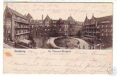 03403 Feldpost Ak Duisburg St. Vincenz Hospital 1915