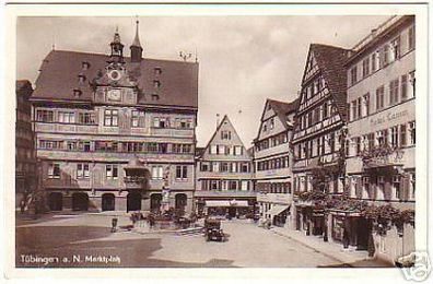 03442 Ak Tübingen am N. Marktplatz um 1940