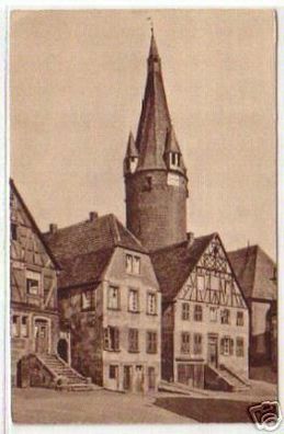 05467 Ak Ottweiler mit dem alten Turm um 1930