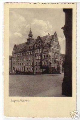 08222 Ak Liegnitz in Schlesien Rathaus um 1930