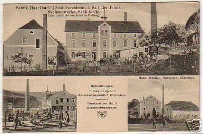 08531 Ak Fabrik Haselbach der Firma Sachsenwerke 1915