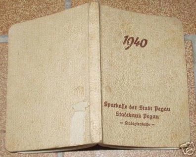 Taschenkalender 1940 von der Sparkasse Pegau i. Sachsen