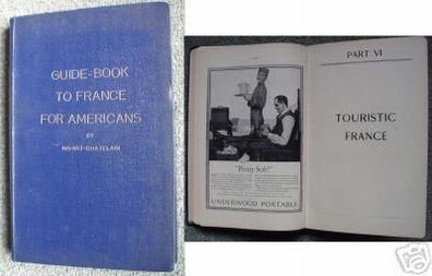 Buch "Guide-Book to France for Americans" um 1930