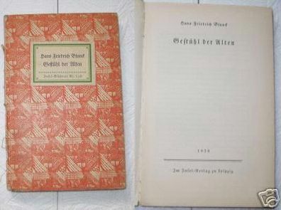 Insel-Bücherei Nr. 538 Blunck "Gestühl der Alten" 1939