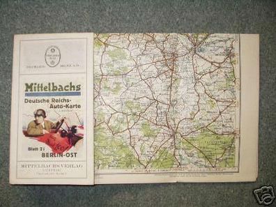 Mittelbachs Dt. Auto-Karte Nr. 2i Berlin-Ost um 1930