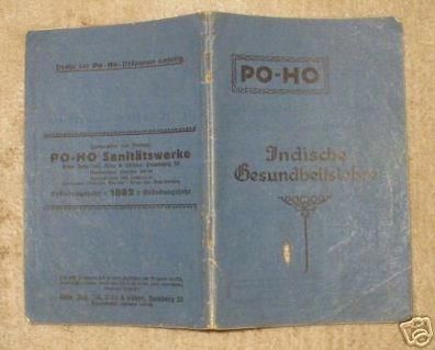 PO-HO Sanitätswerke "Indische Gesundheitslehre" 1924