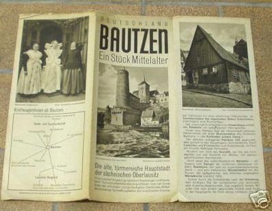Prospekt "Bautzen - Ein Stück Mittelalter" um 1940
