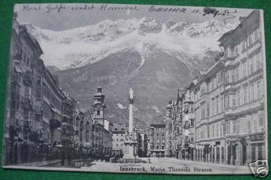rare Ak Innsbruck Maria Thersia Strasse 1906