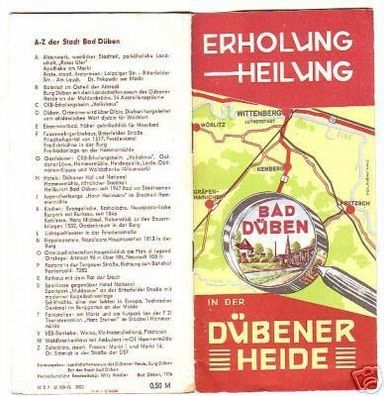 Reise Prospekt Erholung in der Dübener Heide 1976
