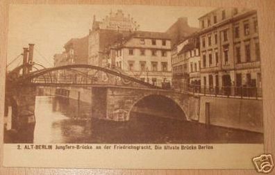 schöne Ak Alt-berlin Jungfern-Brücke um 1920