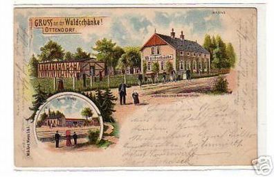 schöne Ak Gruss vom Gasthof Ottendorf 1902