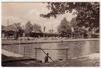 schöne Ak Schwimmbad Polenz bei Neustadt 1959