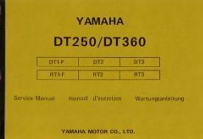 Reparaturanleitung Yamaha DT250 DT 360, Enduro Modelle DT 1 , 2 , 3 , 1 - F