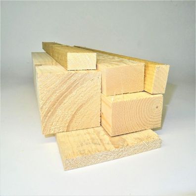 6 Stück Rahmenholz Fichte saegerau 50x50mm 2,00m Holz Kantholz Holzbalken Bauholz