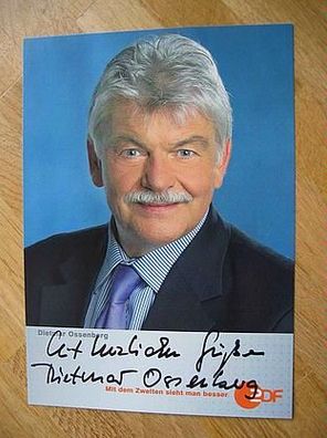 ZDF Fernsehmoderator Dietmar Ossenberg - handsigniertes Autogramm!!!