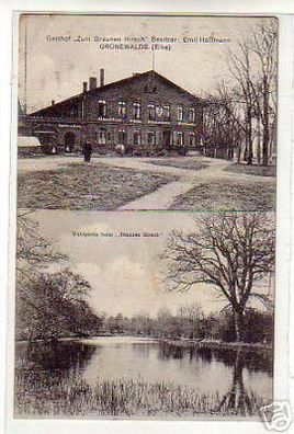 schöne Ak Grünewalde Elbe Gasthaus 1914