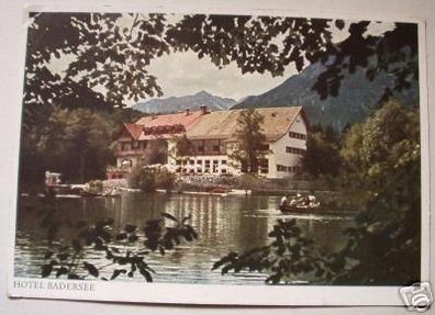 schöne Ak Hotel Badersee bei Garmisch Partenkirchen1943