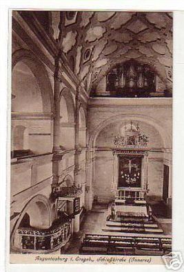 schöne Ak Inneres der Schlosskirche Augustusburg um1920