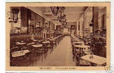 schöne Ak Magdeburg Cafe Weisser Schwan 1918