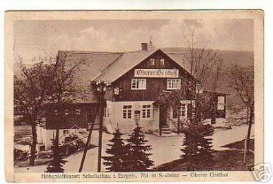 schöne Ak Schellerau i.Erz. Oberer Gasthof 1931