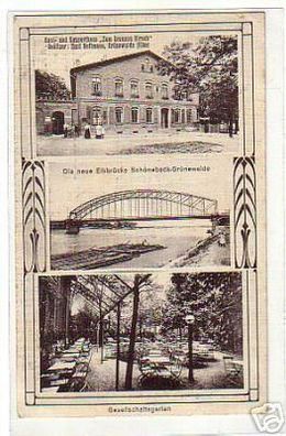 schöne Ak Schönebeck Grünewald mit Gasthaus 1914