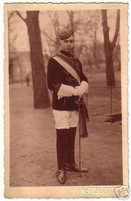 schöne Ak Studentika Student in Uniform um 1920
