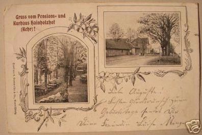 seltene Ak Gruss vom Kurhaus Hainholzhof 1902