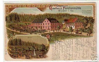 schöne Ak Gruß aus Mosel Gasthaus 1905