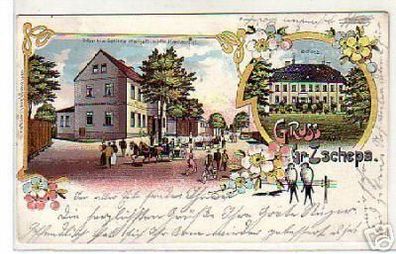 schöne Ak Gruss aus Gr.-Zschepa Gasthaus 1908