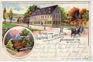 schöne Ak Gruss aus Heiersdorf b.B. Gasthaus 1900