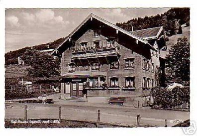 schöne Ak Cafe Pension Seywald Aach in Allgäu um 1940