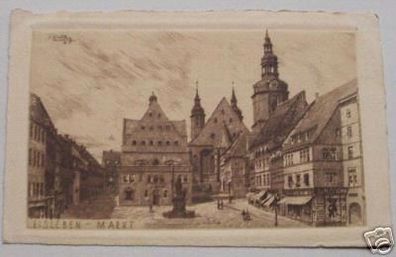 schöne Ak Eisleben Marktplatz 1925